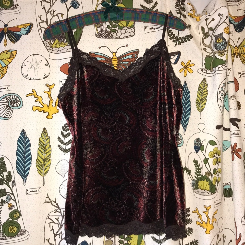 Paisley Velvet Tank